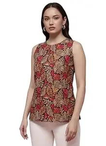Pinkmint Women’s Printed Sleeveless Top for Women & Girls | Pure Cambric Cotton Fabric | Regular Fit | Soft, Breathable| Ideal for Casual, Daily, Office & Summer Wear (Available in Plus Size)