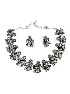 Griiham Oxidised Necklace Set