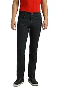 Urbano Fashion Men's Regular Fit Mid Rise Washed Jeans Stretchable