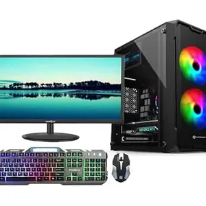 CHIST Gaming Desktop (Core i5 8GB,GT 710 4GB Graphic Card, 22-Full HD Monitor, Keyboard Mouse, Wi-Fi/Bluetooth Ready to Play (256GB SSD 1TB HDD)