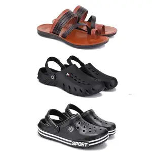 DRACKFOOT Men's Sandals | Lightweight Wear| Stylish & Easy to Wear For Men's GR-SAN-(3-COMBO)-3151-3144-3014-10