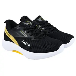 LANCER THUNDER-31BLK-YLW Men's Black/Yelow Sports & Outdoor Running Shoes