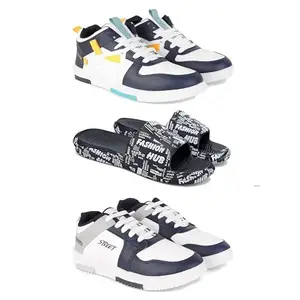 Men's Sports Shoes | Lightweight Stylish & Easy to Wear for Men'sGR-(3-Combo)-1074-3103-1075-8 Multicolor