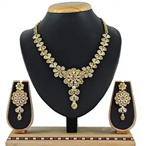 KAPOOR SONS Women'S Alloy Necklace Set Gold 26095