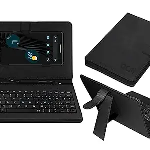 ACM Keyboard Case Compatible with Google Pixel 7 Mobile Flip Cover Stand Direct Plug & Play Device for Study & Gaming Black