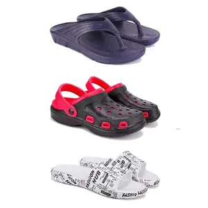 DRACKFOOT Men's Sandals | Lightweight Wear| Stylish & Easy to Wear For Men'S GR-SAN-(3-COMBO)-3153-3017-3104-9