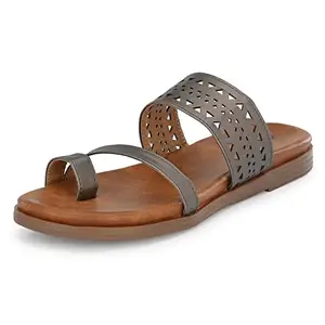 Flavia womens FLS-4 Sandal METTALIC 5