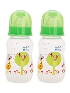 Mee Mee Premium Baby Feeding Bottle, 125Ml, Green (Pack of 2)