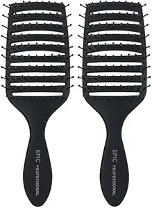 Wet Brush Epic Professional Quick Dry Hair Brush (Black)…2 Pack