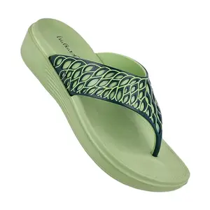 WALKAROO WC4293 Womens Casual and Regular Wear Slippers For Indoor & Outdoor - Olive