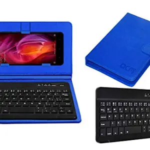 ACM Acm Bluetooth Keyboard Case Compatible with Mi Redmi Note 4 Mobile Flip Cover Stand Study Gaming Blue