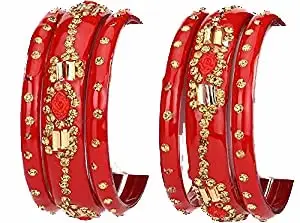 Bridal Wedding Collection Party Festival Kada & Bangle Set Designer Ornamented-N26_2.4 (Re_Bangle-UA1.b_bang)