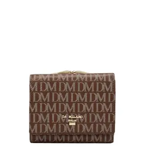 Da Milano Mini Leather Women Wallet - Brown (LW-10037B)