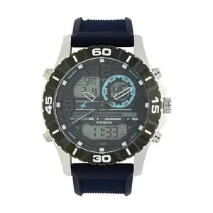 Fastrack’s Analog Watch For Men| With Silicone Strap| Round Dial Watch| Water Resistant Watch| High-Quality Watch Range| Blue Color Watch