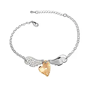 Hot And Bold Swarovski Pearl & Austrian Crystal Charm Dangling Stylish Diy Bracelet for Women & Girls