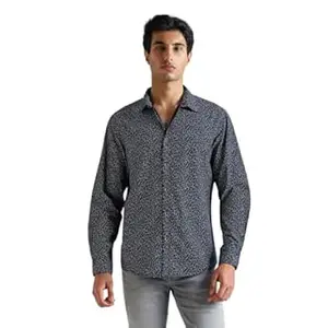 Pepe Jeans Men's Casual Shirt | Trendy Printed Shirt for Men| Regular Fit | Full Sleeve | Available in Plus Size