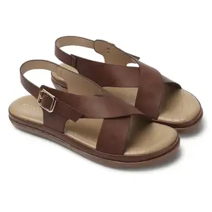 Iconics Women Sandal,Brown,UK-8