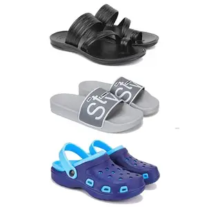 DRACKFOOT Men's Sandals | Lightweight Wear| Stylish & Easy to Wear For Men's GR-SAN-(3-COMBO)-3152-1589-3019-8