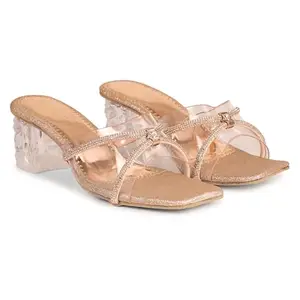 THE ALL WAY Fabulous Fancy Solid Backstrap Design Perfect for Every Occasion Transparent Heel For Womens And Girls