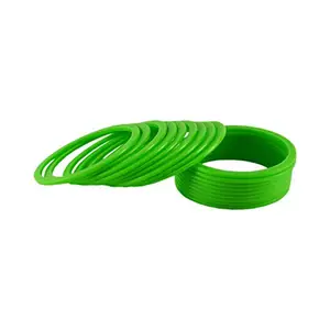 MAYA FASHION Light Green Plain Acrylic Bangle With Very Extra Large Size Elegant Extra Large Size Bangle | Perfect Fit for Plus Size banglesTrendy and Comfortable Fit for woman and girls | (Sku-ban1410)