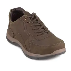 Red Chief Olive Leather Casual lace up Shoes for Men_Size 8_UK_RC3898 124