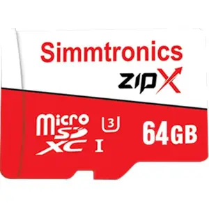 Simmtronics Simmtronics ZipX 64 GB Micro SD Card Class 10