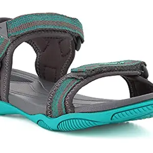 Sparx Women SS-570 Dark Grey Mint Green Floater Sandals (SS0570L_DGMT_0007)