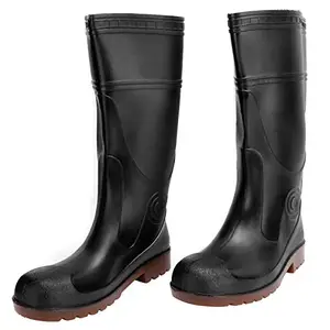Non‑Slip Rain Boots, Footwear, Rain Boot, for Gardens, Farmland Men & Women(Black, 41)'