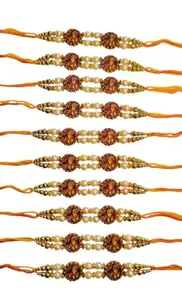 Rakhi for Brother | Designer Rakhis with Roli Chawal (Pack of 12) | Rakhi for Brother, Bhaiya, Bhai | rakhi for bhabhi