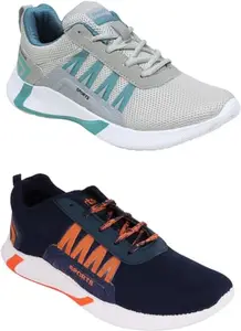 Stylish Men Mesh Shoes | Shoes for Mens | Lightweight & Comfortable | Casual/Walking/Running/Gym (7 UK, Dark Blue)