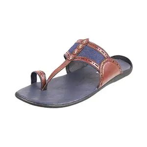 Mochi Men Brown Synthetic Sandals 7-UK (16-424-12-41)