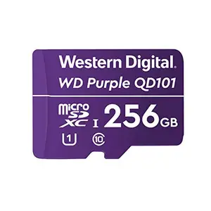 Western Digital WD Purple 256GB Surveillance and Security Camera Memory Card for CCTV & WiFi Cameras (WDD256G1P0C)