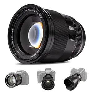 Viltrox 75Mm F1.2 Pro Level Autofocus Lens,for Fuji X-Mount Mirrorless Cameras X-A7 X-E2S X-E3 X-E4 X-H1 X-H2 X-H2S X-Pro2 X-Pro3 X-S10 X-T1 X-T1 Ir X-T10 X T100 X-T2 X-T20 X-T200 X-T3-Black