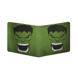 Bhavithram Products Halk Design Green Canvas, Artificial Leather Wallet-PID34408