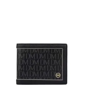 Da Milano RFID Protected Leather Wallet for Men with Card Slot - Black