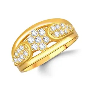 VFJ VIGHNAHARTA FASHION JEWELLERY Vighnaharta valentine day gift valentineday gift for her gift for him gift for women gift for men Daisy Flower cz alloy Gold plated Valentine Ring for women and Girls [VFJ1689FRG13]