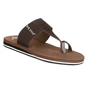 DR STTEP Men's Brown Synthetic Orthopedic Eva Insole Soft Comfortable Slip-on Slippers