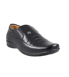 Men's Faux Leather Formal Shoes (Black, 9)-PID53502
