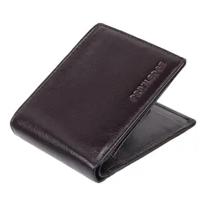 PRIVILEDGE Brown Deluxe Organizer: Elevate Your Essentials with Superior Style! | Genuine Leather | 6 Card Slots + 3 ID Card Slots | 2 Flaps with Hook and Loop Closure | Ideal Gift for Men