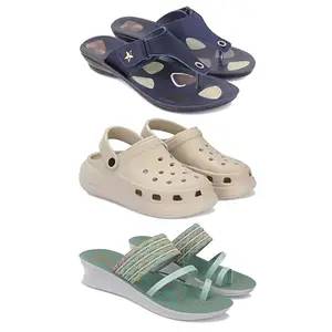 Women's Comfortable Sandal,Casual Lightweight Sandal for Everyday Wear | (COMBO-3)-1973-OO1-1948-8-EURO-39