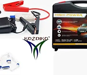 KOZDIKO Kozdiko High Power 12V Portable Multi-Function Jump Starter 69800MAH Car Jumper Booster, Mobile Phone, Laptop Battery Charger for Hyundai Elite i20