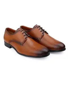 WIXOM Woakers Men's Formal Shoes INVI-009-TAN-9