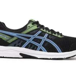 ASICS Mens Gel-Contend 5B Black/Waterscape/Electric Lime Running Shoe - 8 UK (1011B083.005)