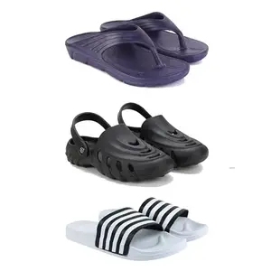 DRACKFOOT Men's Sandals | Lightweight Wear| Stylish & Easy to Wear For Men'S GR-SAN-(3-COMBO)-3153-3138-3026-10