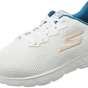 Skechers-Men's Running Shoes-54351ID-WBOR12 White/Blue/Orange