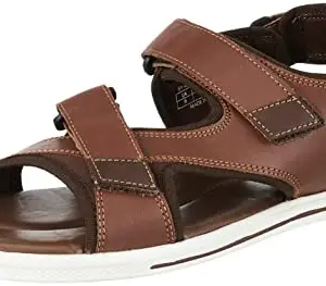 Amazon Brand - Symbol Mens Leather Sport Sandal (SY-AW21-HMP-004_Tan_7)