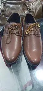 Mayur Leather Brown Mens Formal Shoes (Size - 7)