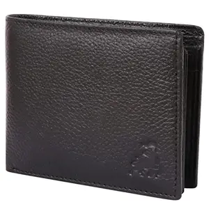 Zorfo Genuine Lather Wallet 7 Card Slots,Coin Slots, Photo id Slot with Hidden Pocket & Premium Gift Box (Black)