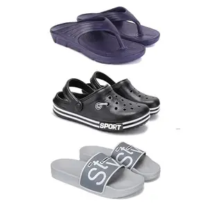 Men's Sandals | Lightweight Wear| Stylish & Easy to Wear For Men's PCV-SAN-(3-COMBO)-3153-3014-1589-7