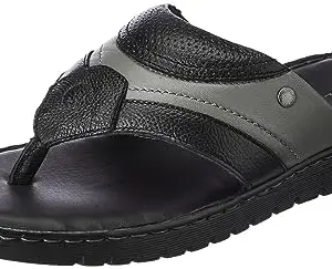 Woodland Men's Black PU Slipper-8 UK (42 EU) (GP 4146021)